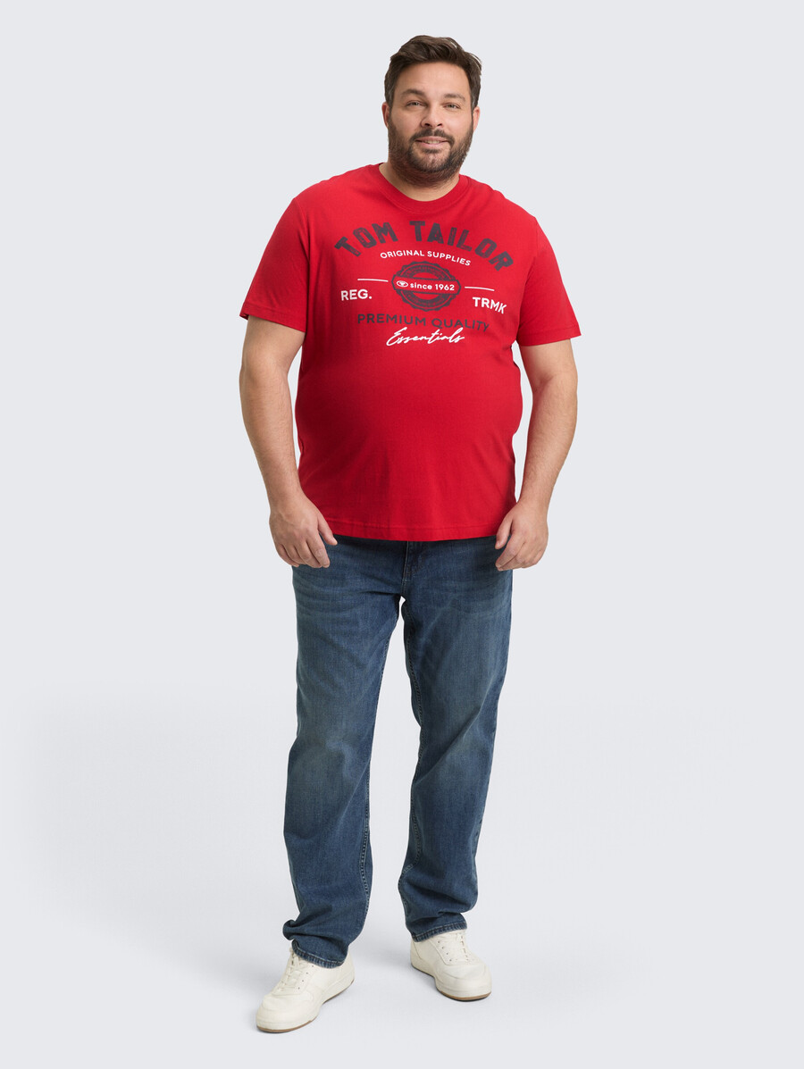 plus size - t-shirt mit logodruck