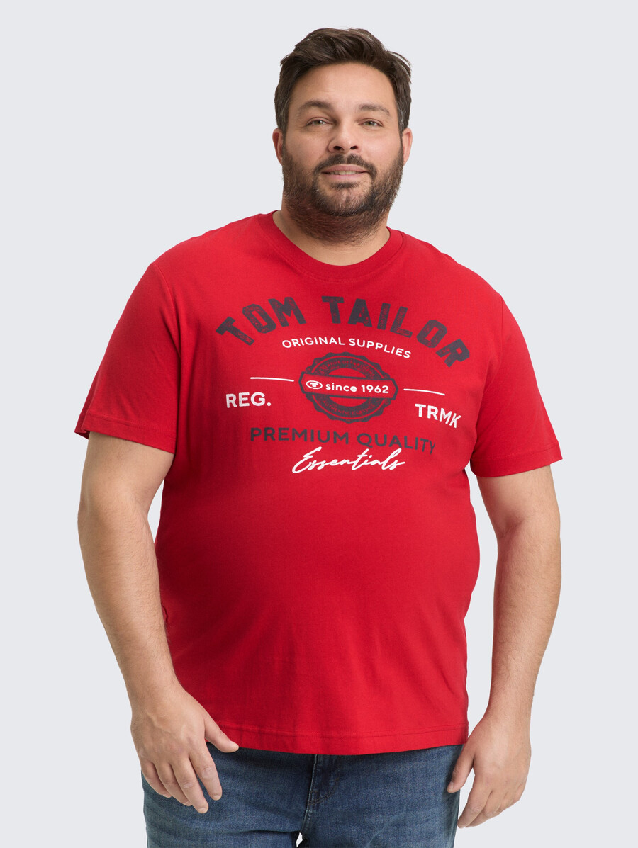plus size - t-shirt mit logodruck