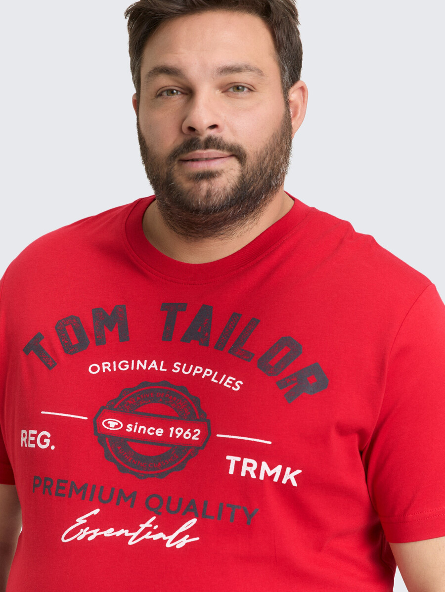 plus size - t-shirt mit logodruck