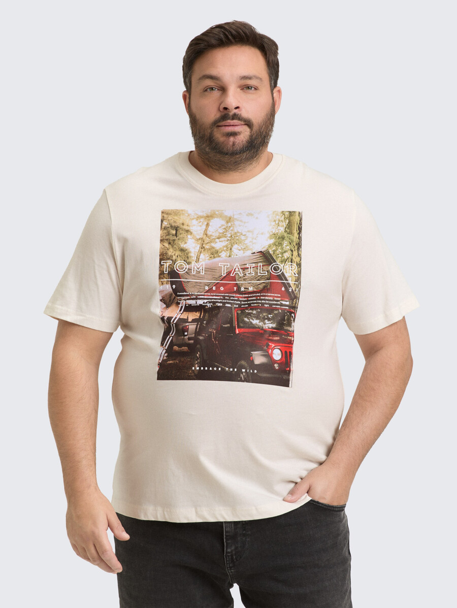 plus size - t-shirt mit fotodruck