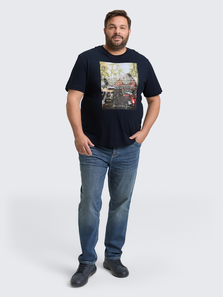 plus size - t-shirt mit fotodruck
