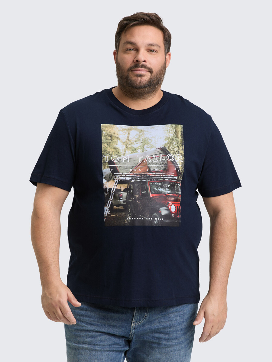 plus size - t-shirt mit fotodruck