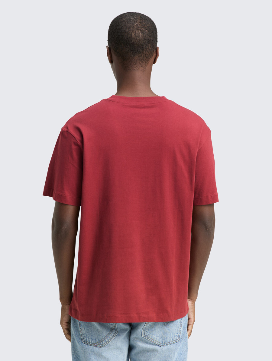 baumwoll-t-shirt mit lockerer passform