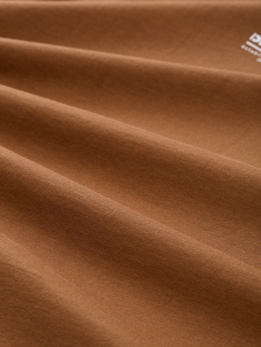 baumwoll-t-shirt mit lockerer passform