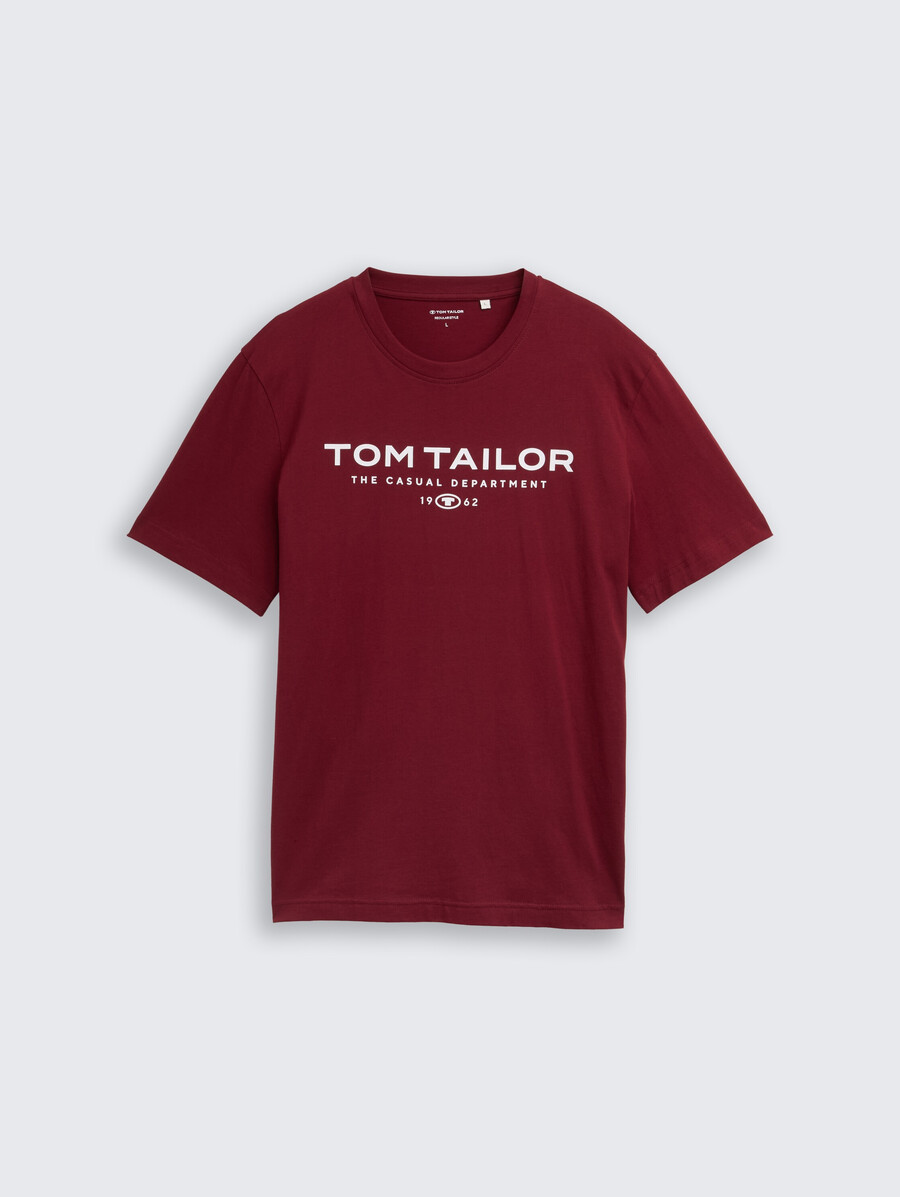 baumwoll-t-shirt mit logodruck