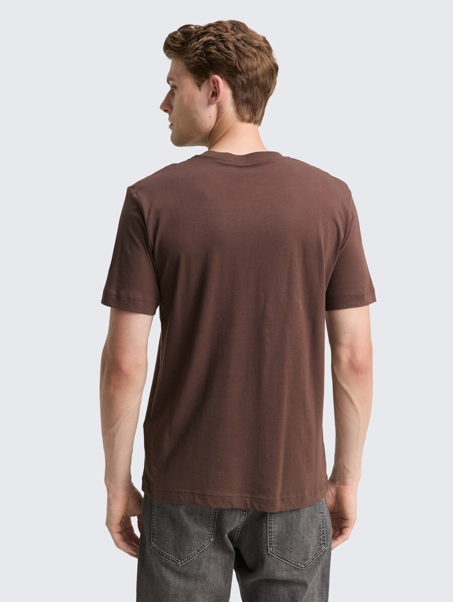 baumwoll-t-shirt mit logodruck