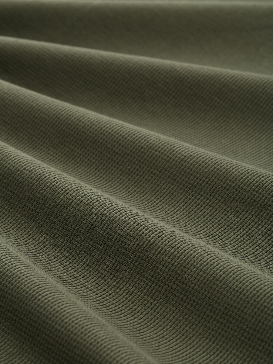 t-shirt mit waffelstruktur