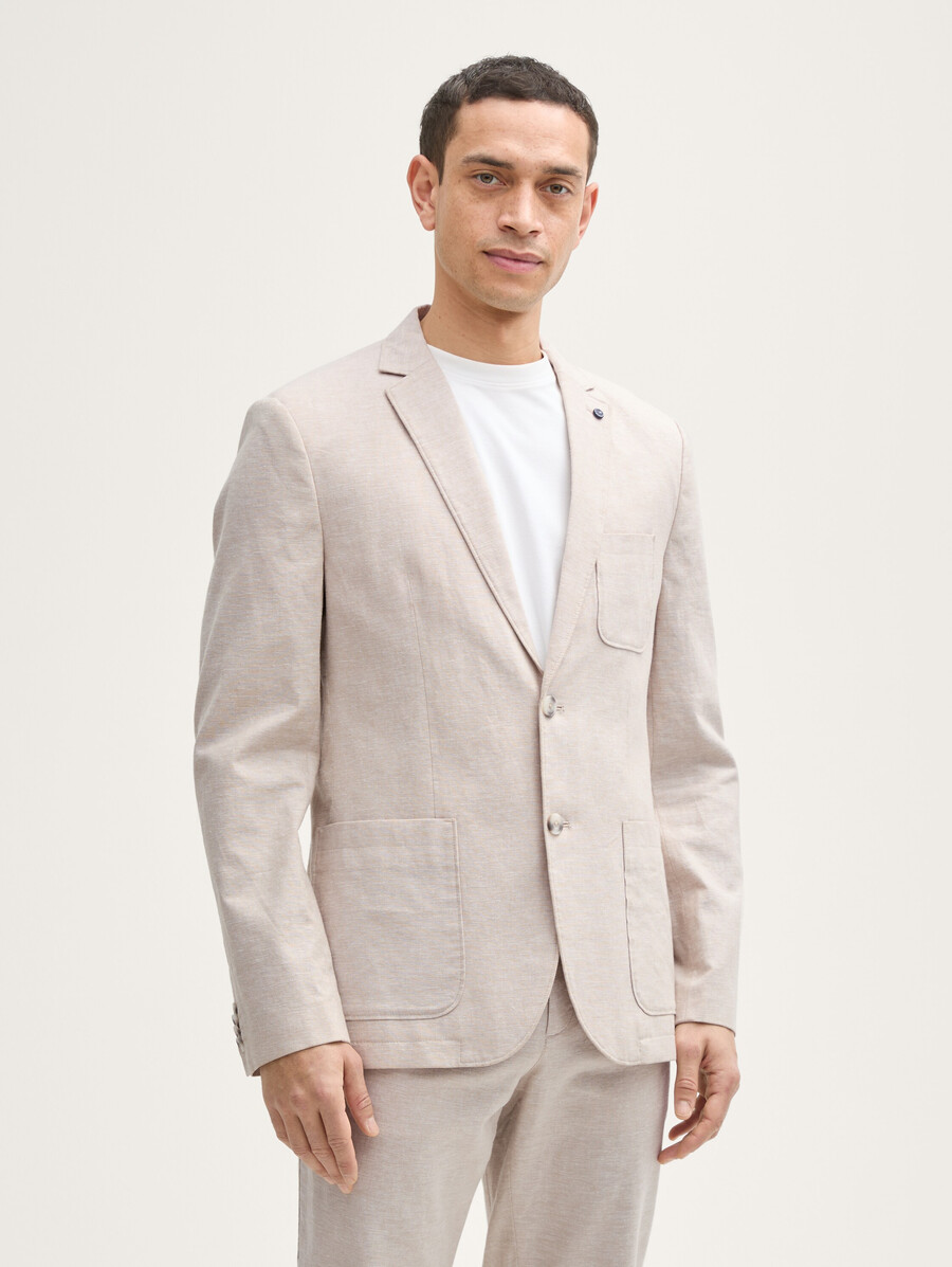 jacke mit leinenanteil
