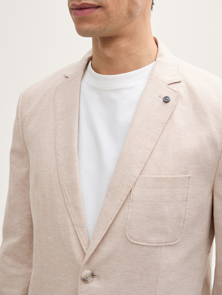 jacke mit leinenanteil