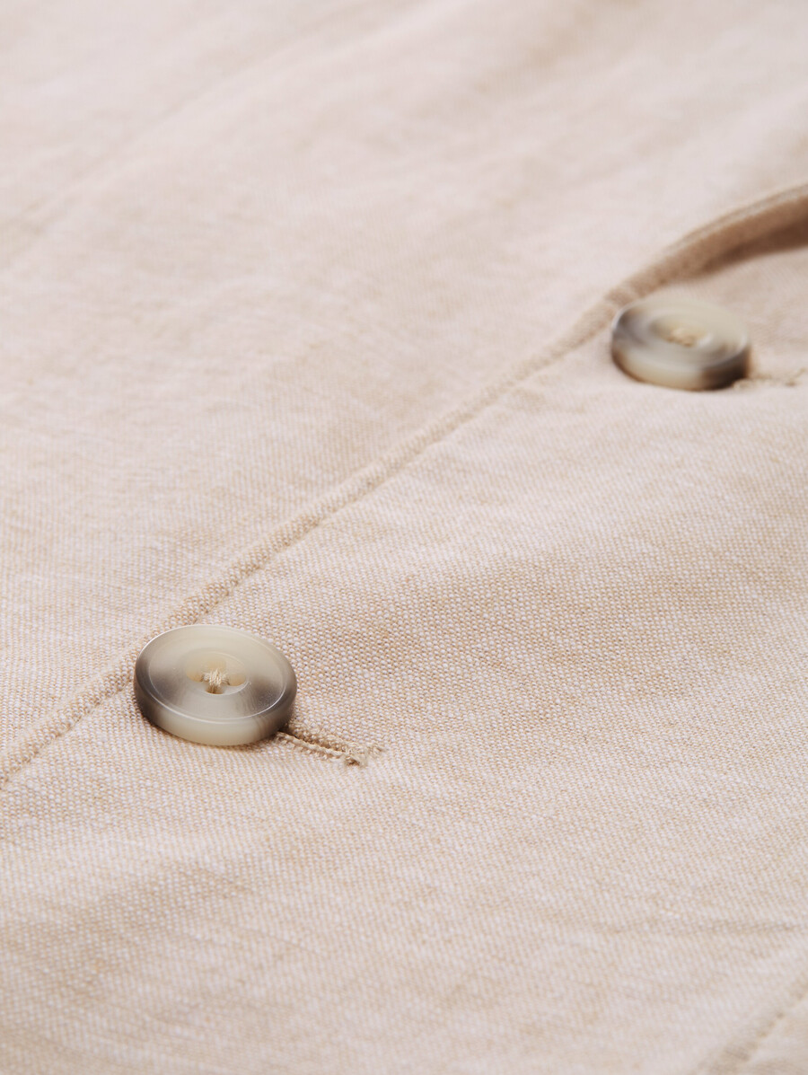 jacke mit leinenanteil