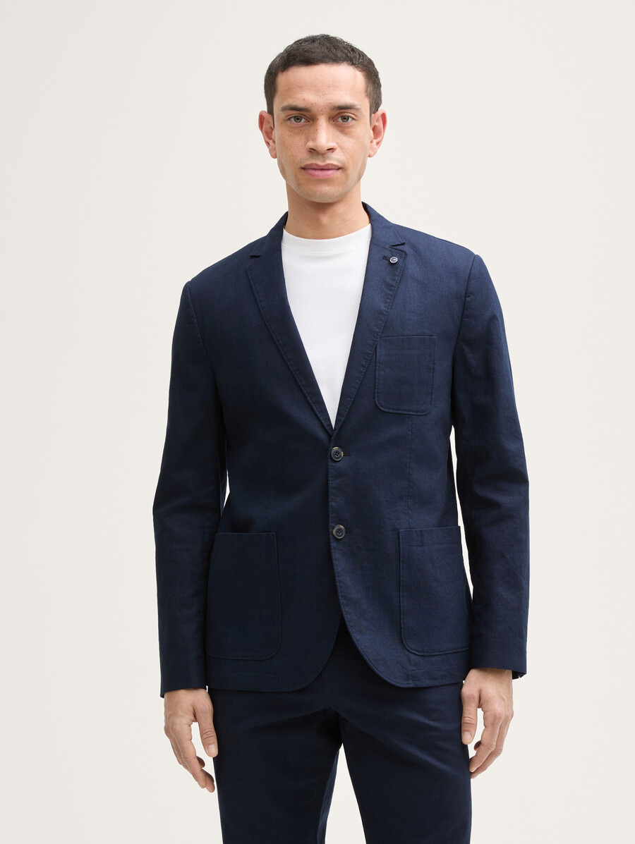 jacke mit leinenanteil