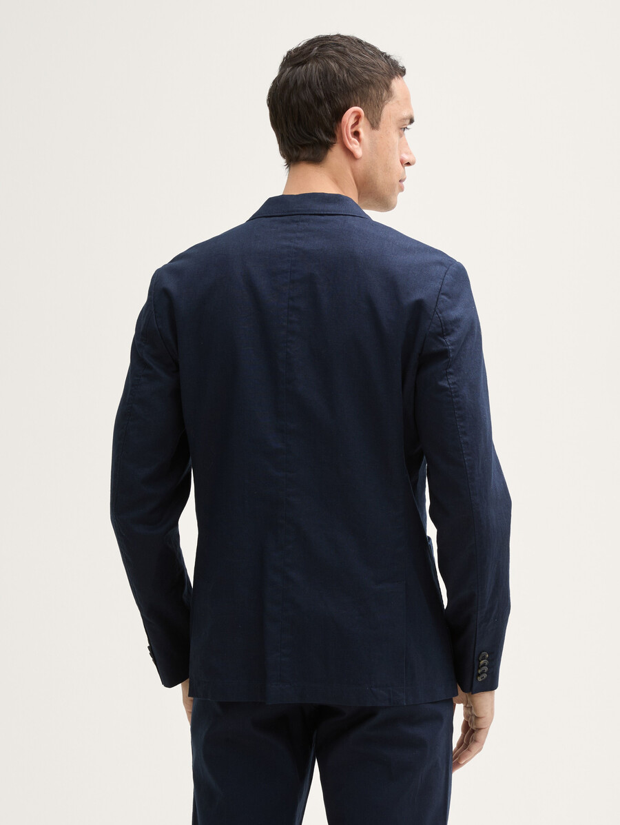 jacke mit leinenanteil