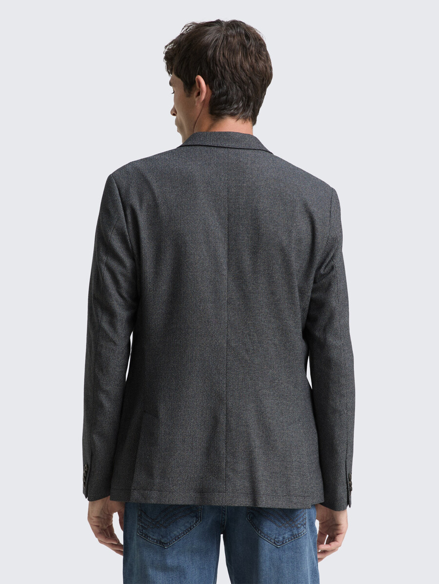 dobby-jacke mit stretch