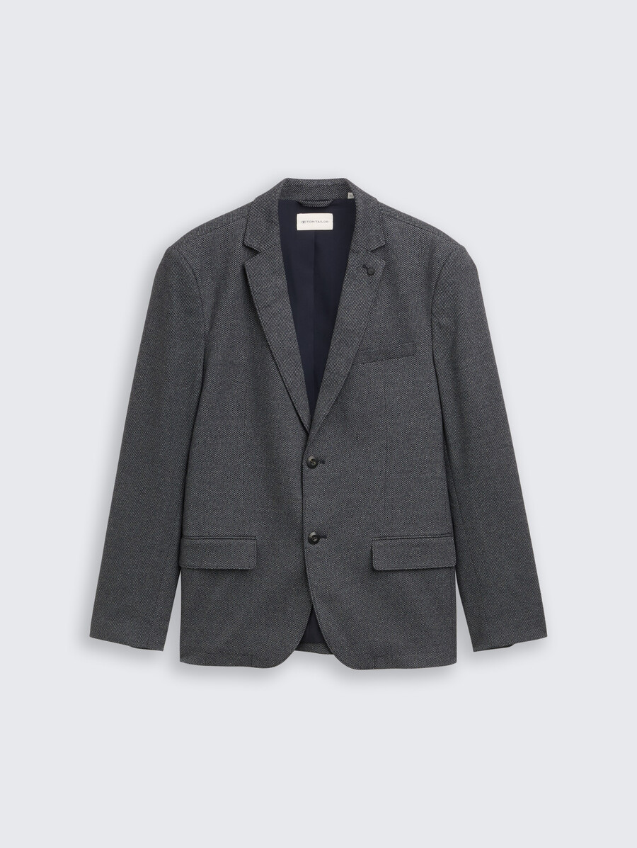 dobby-jacke mit stretch