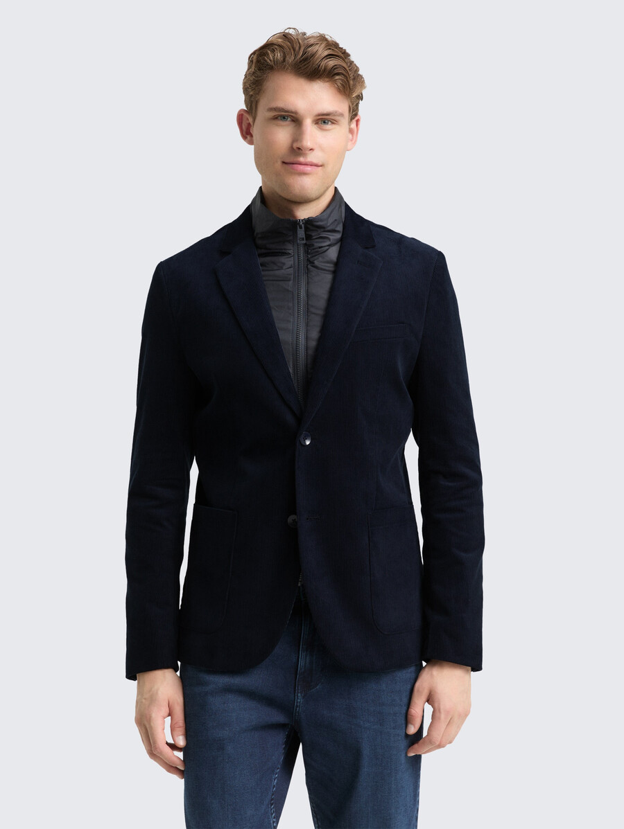 2-in-1 cordjacke mit herausnehmbarem einsatz