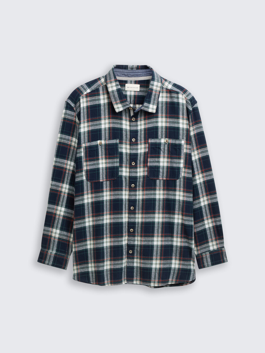 plus size – bequemes flanellhemd mit karomuster