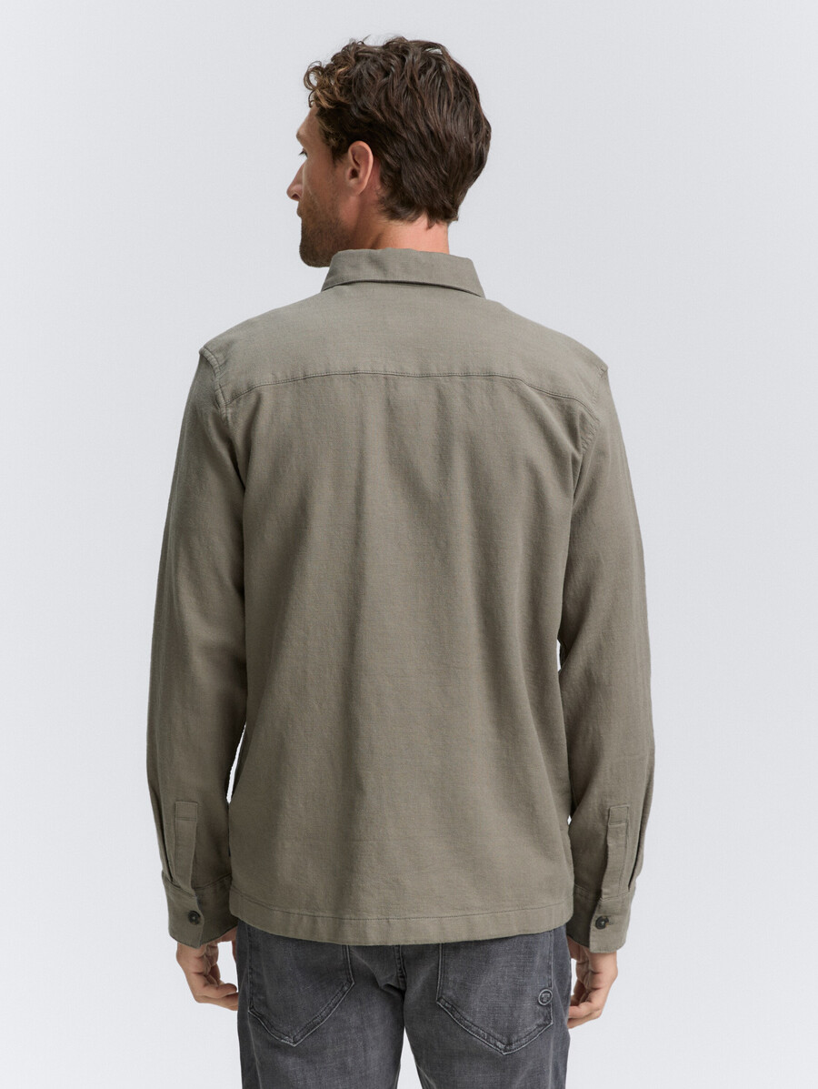 overshirt-hemd mit brusttaschen