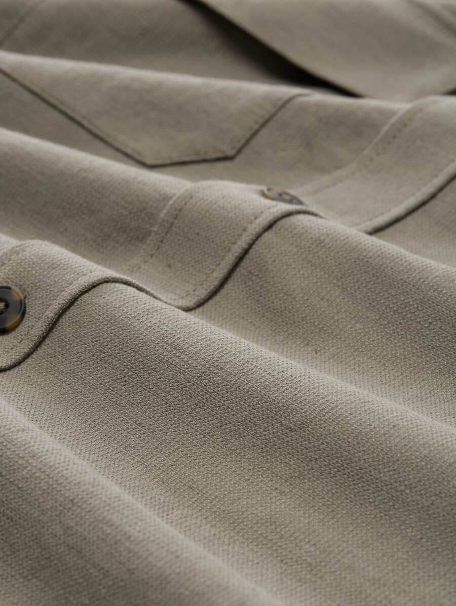 overshirt-hemd mit brusttaschen