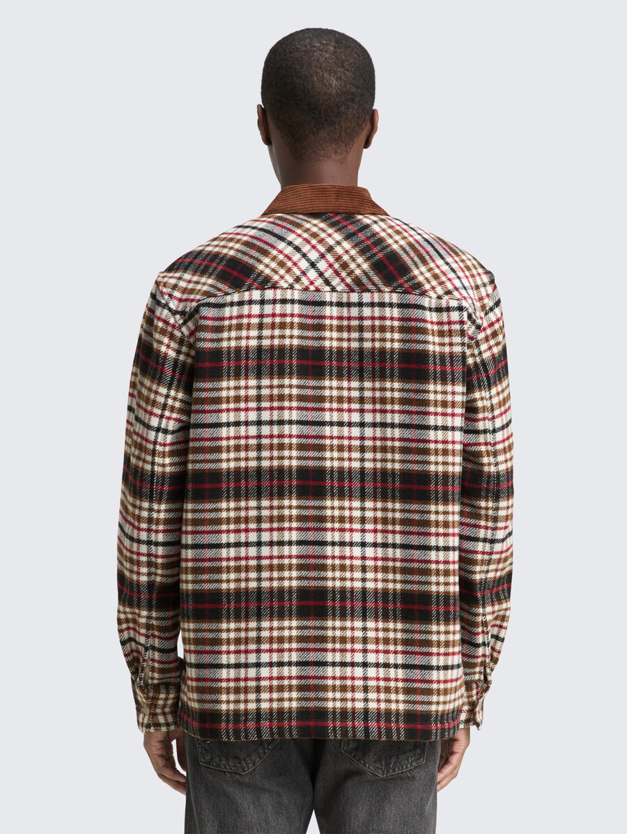 overshirt mit karomuster