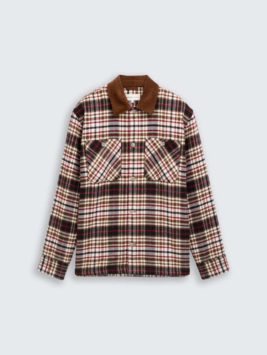 overshirt mit karomuster