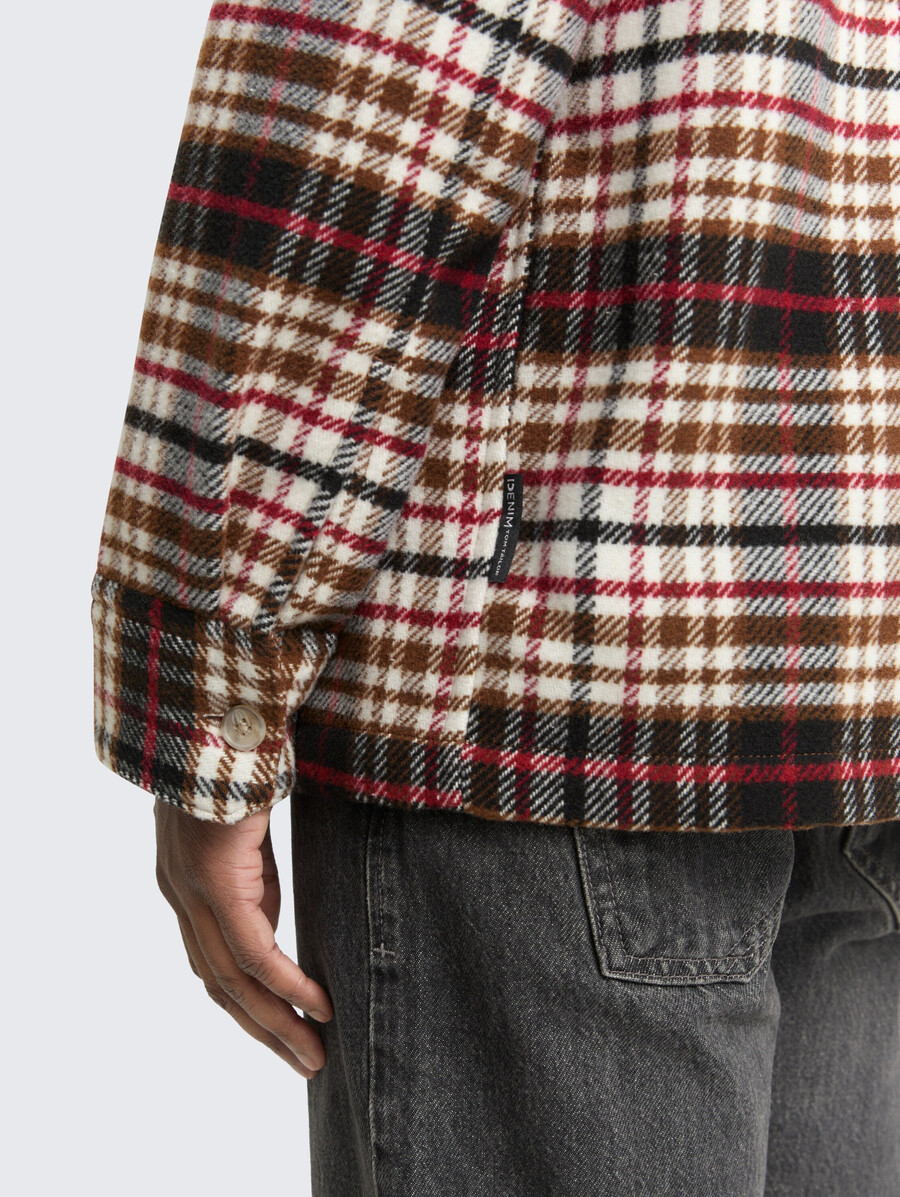 overshirt mit karomuster