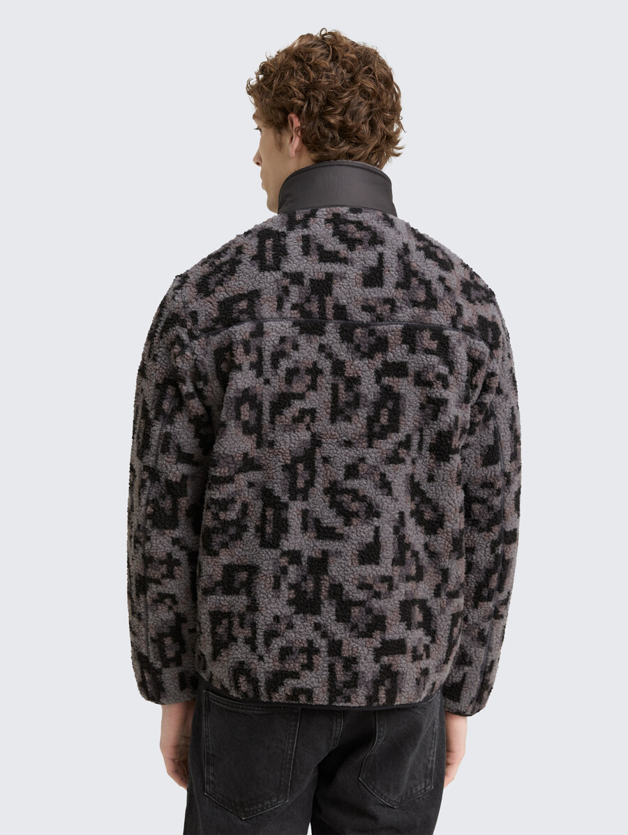 teddyjacke mit stehkragen