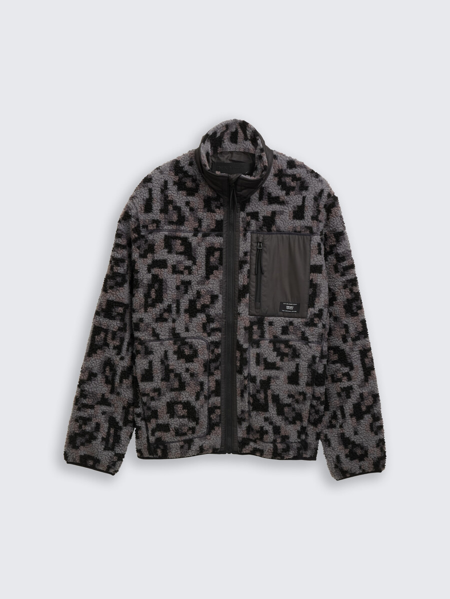 teddyjacke mit stehkragen