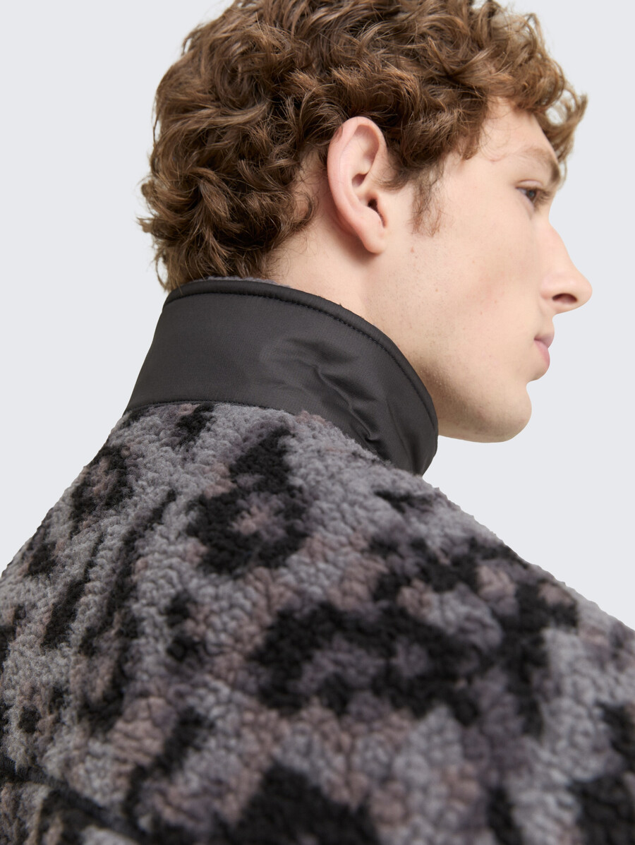 teddyjacke mit stehkragen