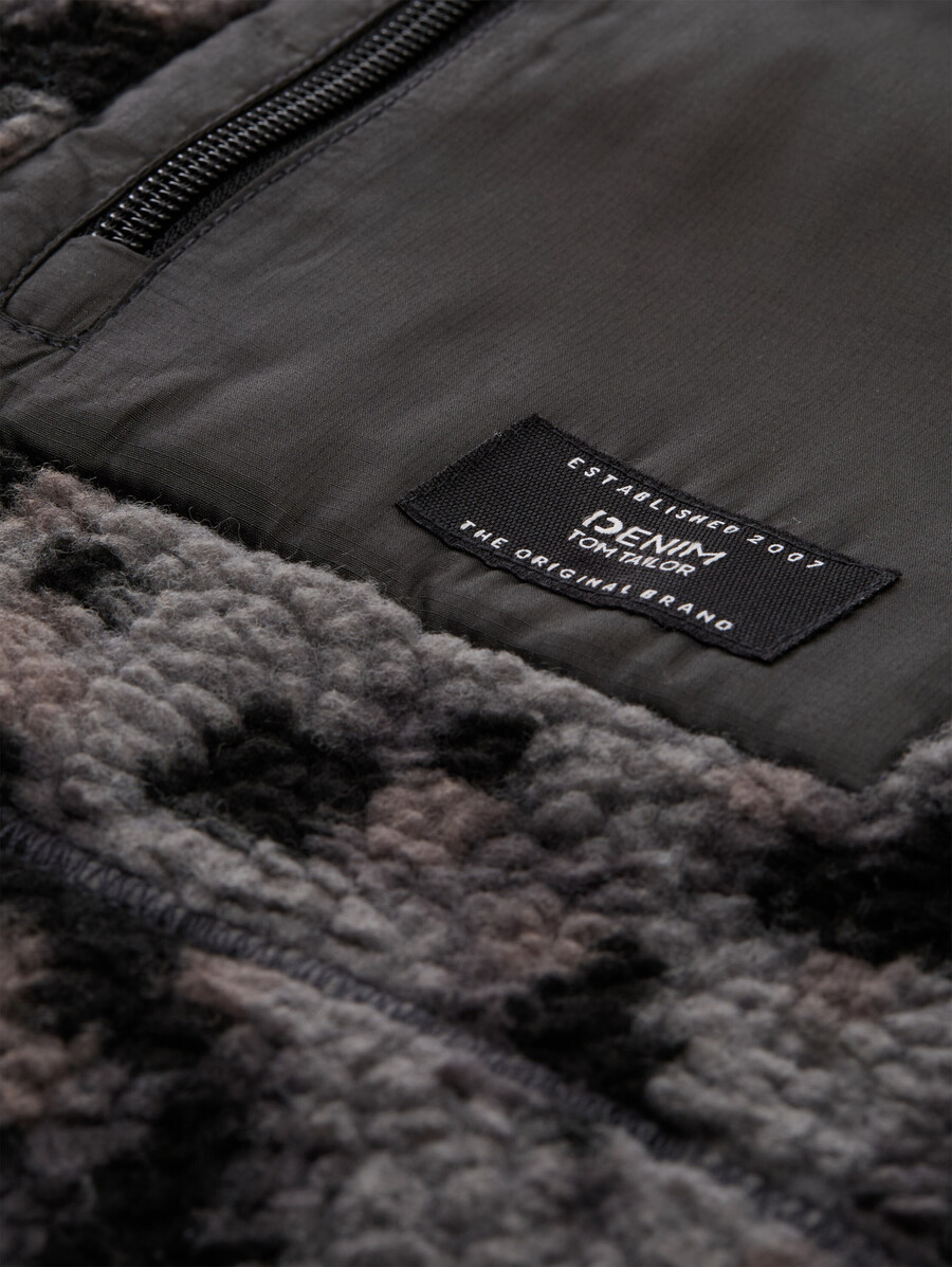 teddyjacke mit stehkragen