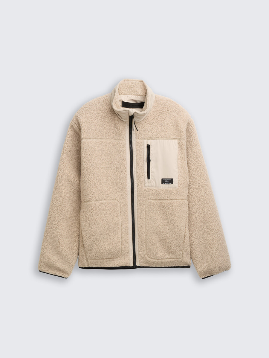 teddyjacke mit stehkragen