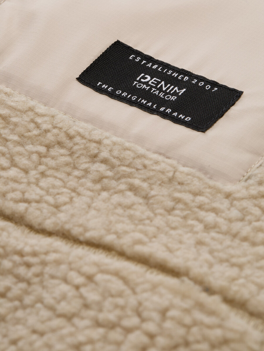 teddyjacke mit stehkragen