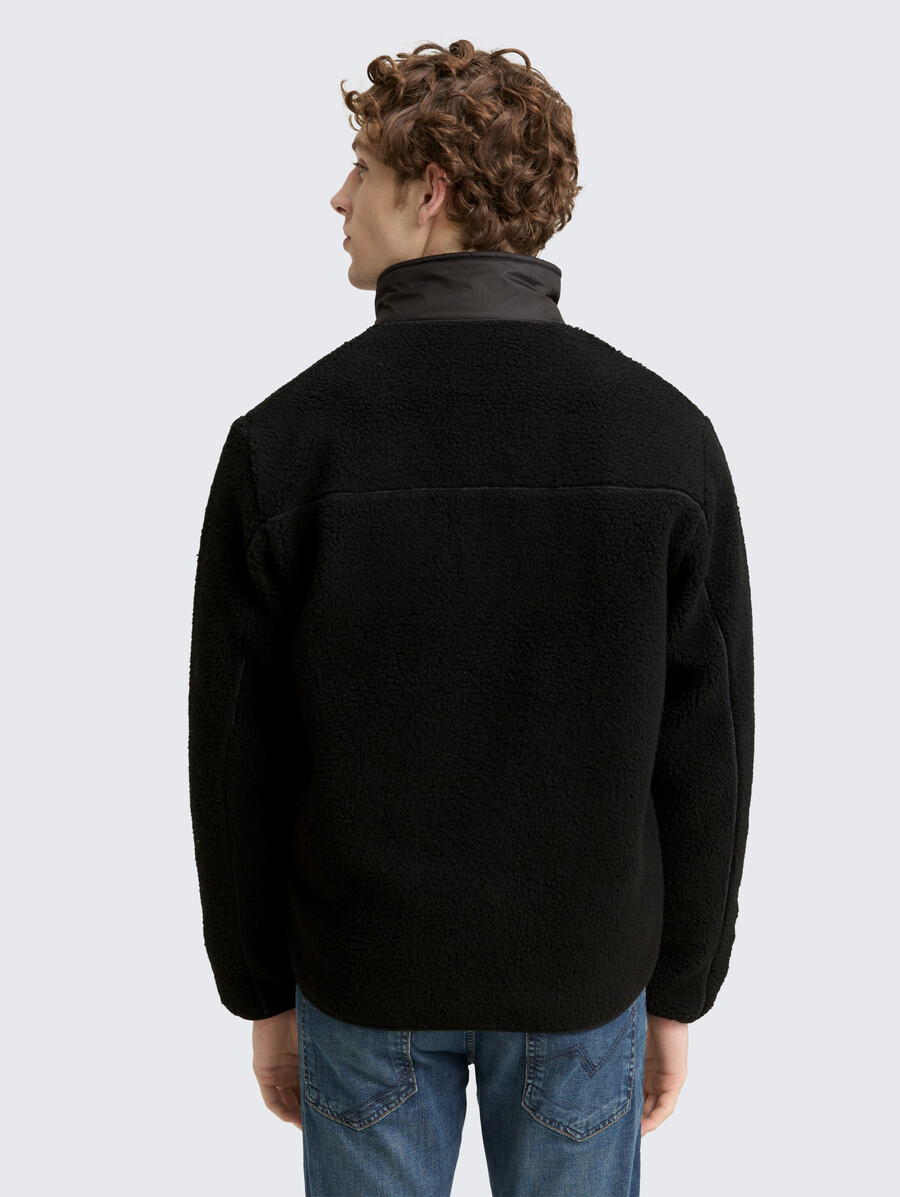 teddyjacke mit stehkragen