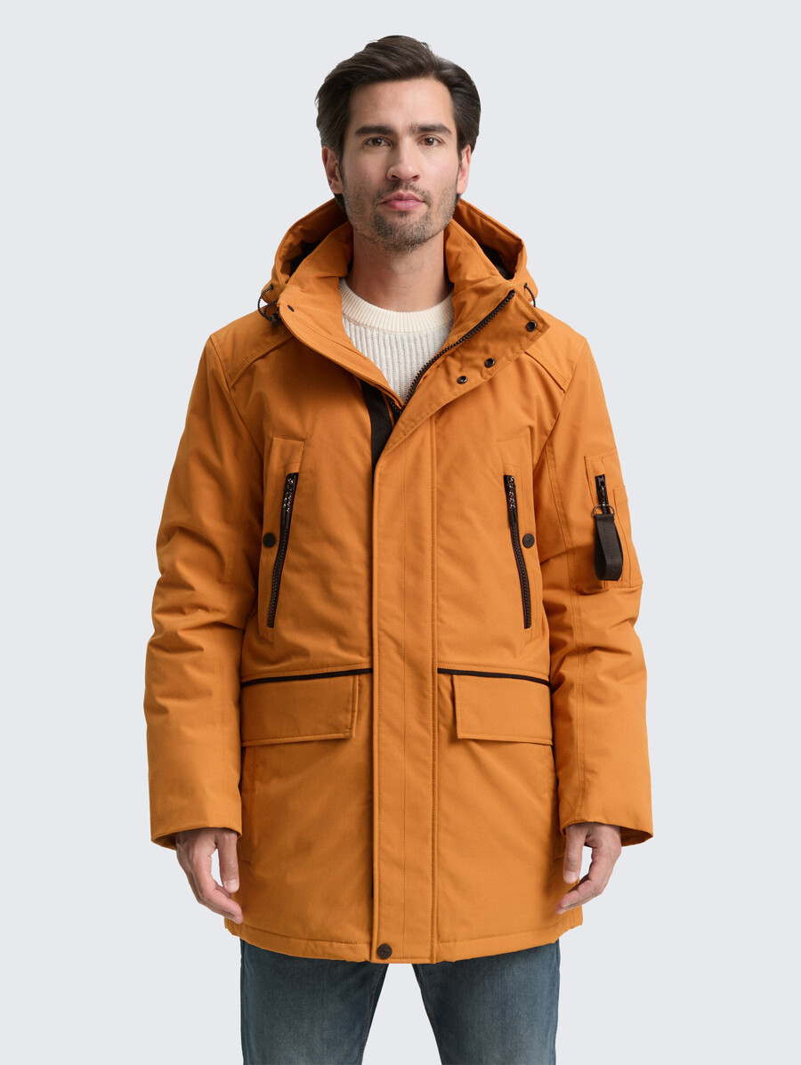arktis-parka mit abnehmbarer kapuze
