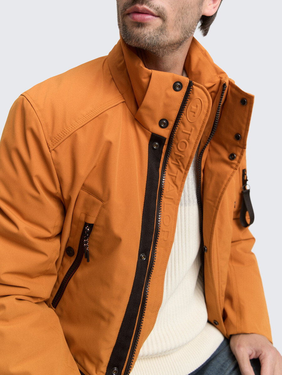 arktis-parka mit abnehmbarer kapuze