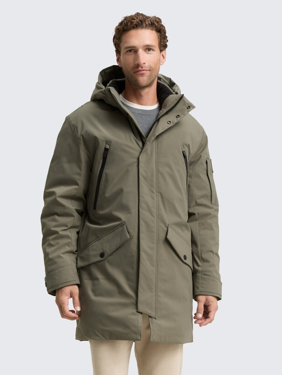 tt.pro.tech parka mit abnehmbarer kapuze
