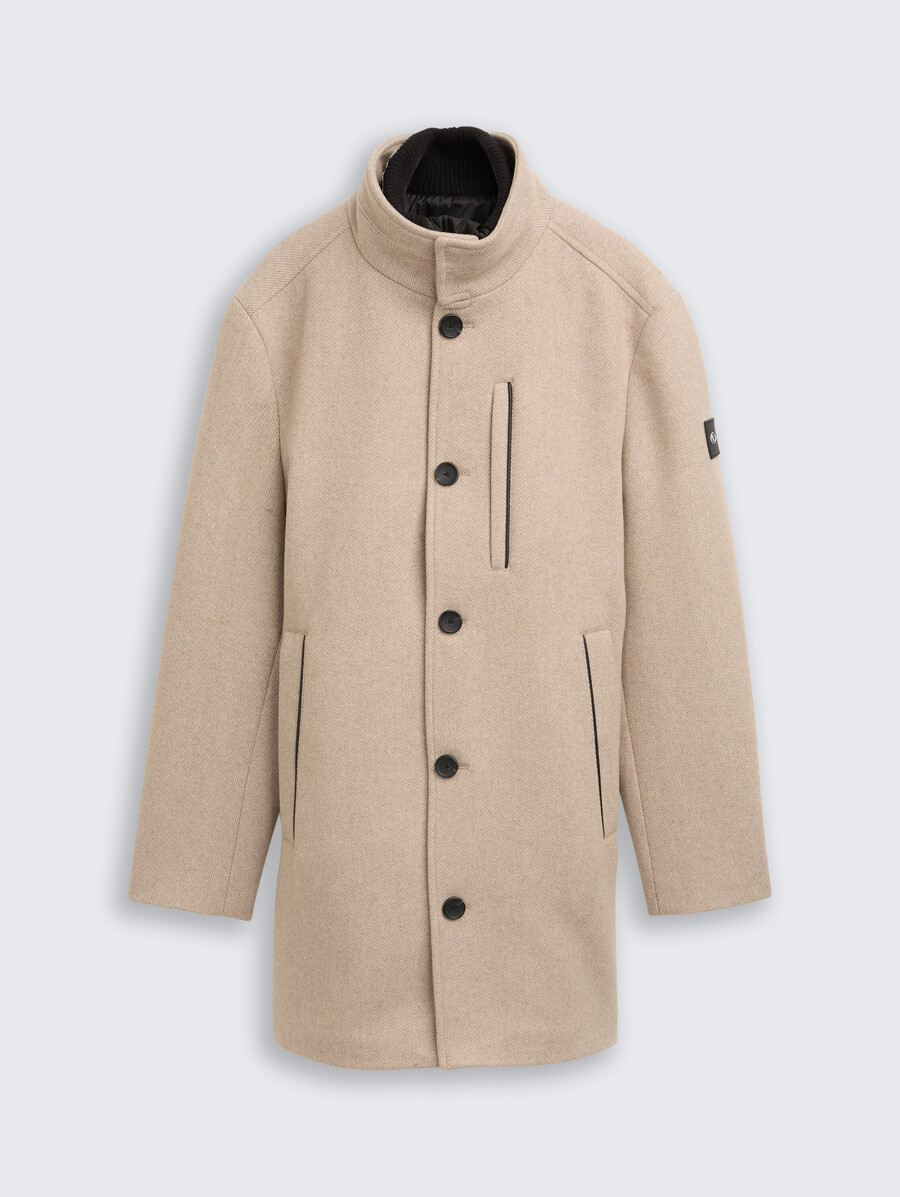 2-in-1 wollmantel mit herausnehmbarer innenjacke