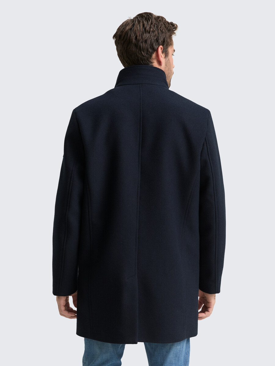 2-in-1 wollmantel mit herausnehmbarer innenjacke