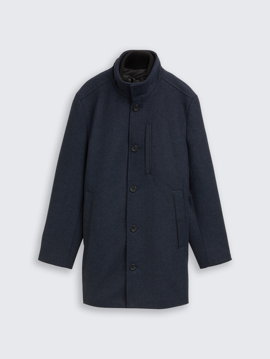 2-in-1 wollmantel mit herausnehmbarer innenjacke
