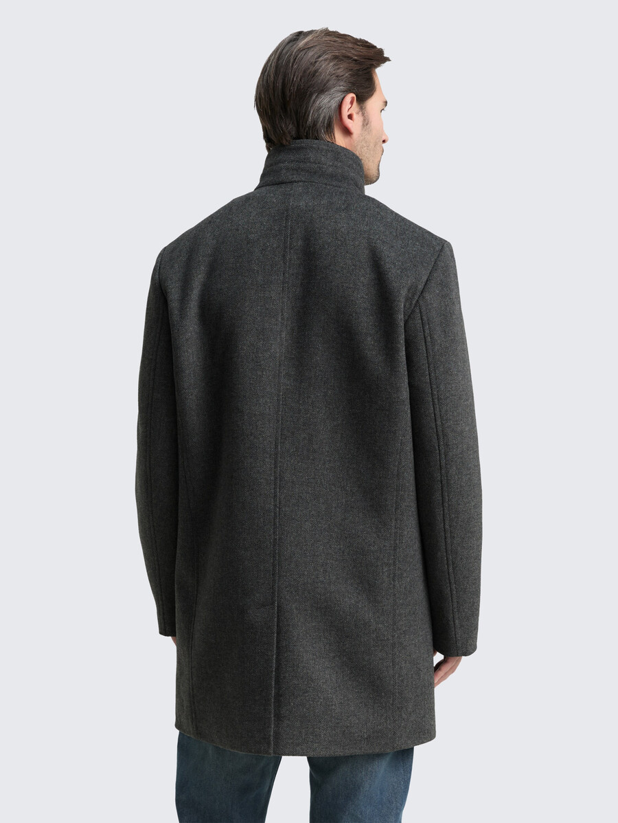 2-in-1 wollmantel mit herausnehmbarer innenjacke