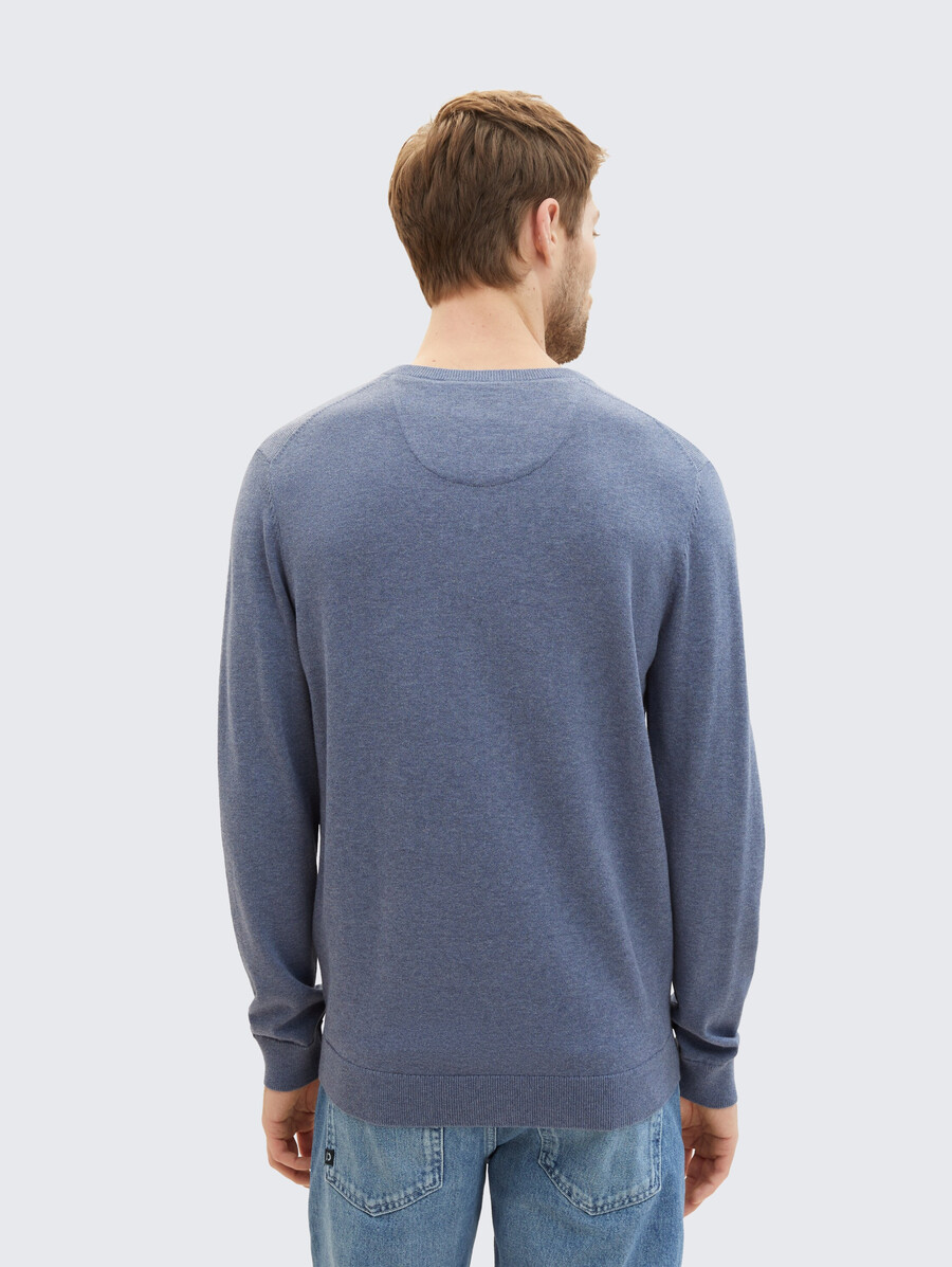 strickpullover mit v-ausschnitt