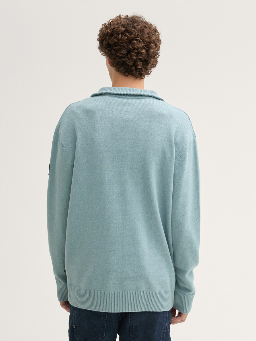 lässig geschnittener strickpullover von troyer