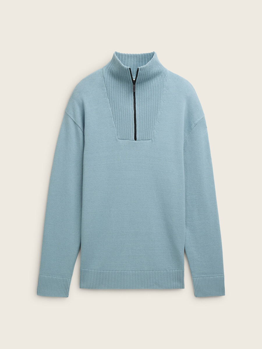 lässig geschnittener strickpullover von troyer