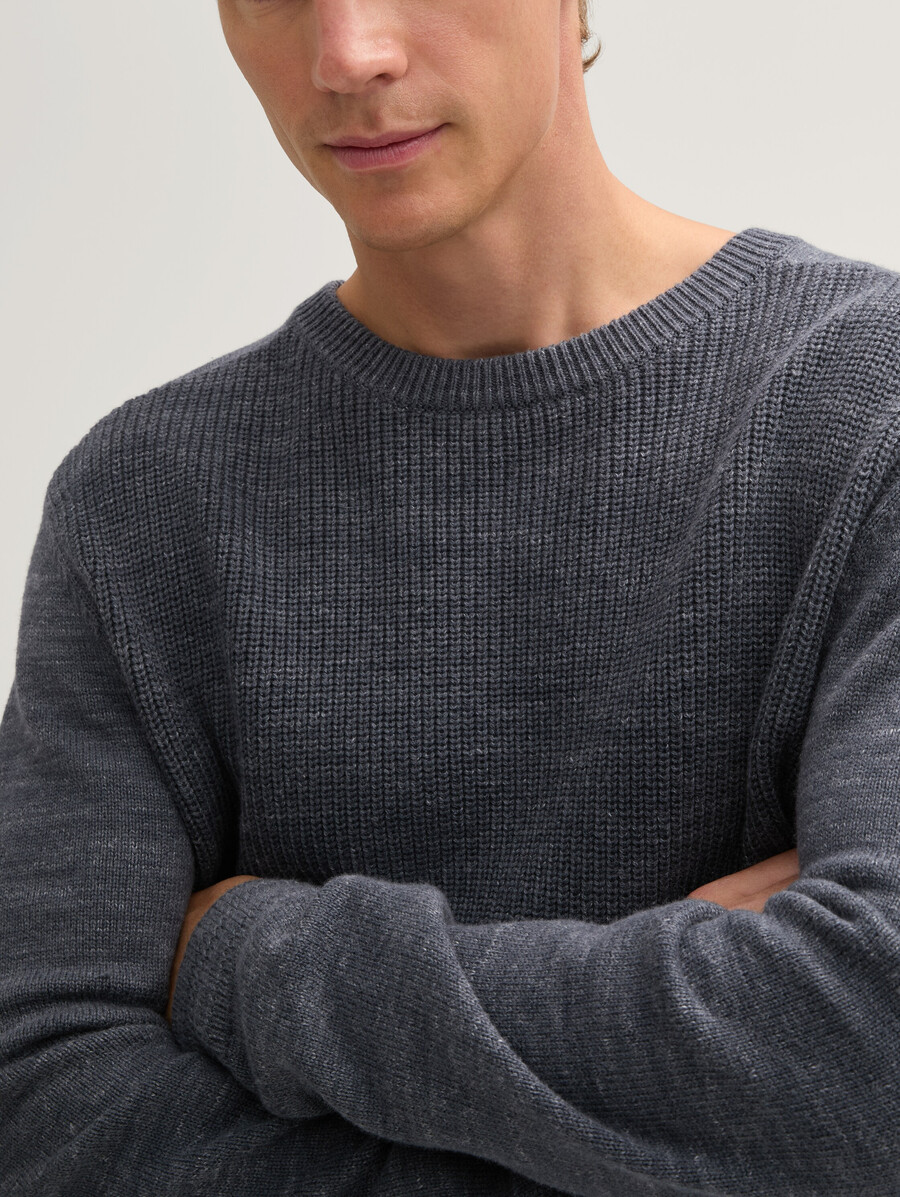strickpullover mit wollanteil