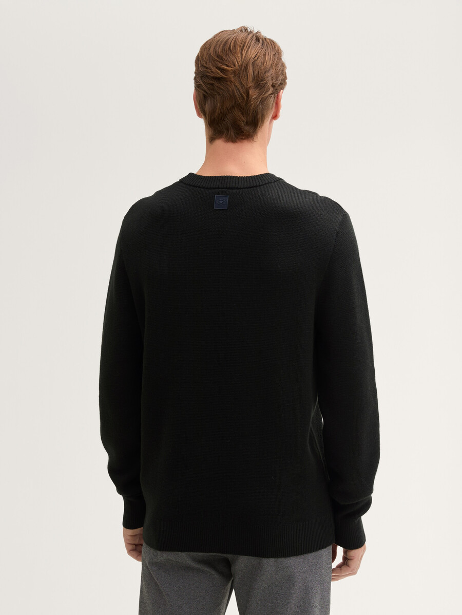 komfortwolle - strukturierter pullover