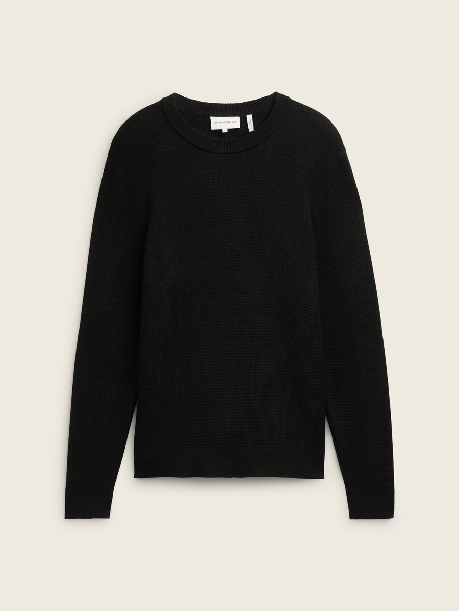 komfortwolle - strukturierter pullover