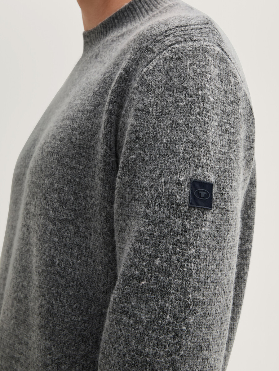 strickpullover mit stehkragen
