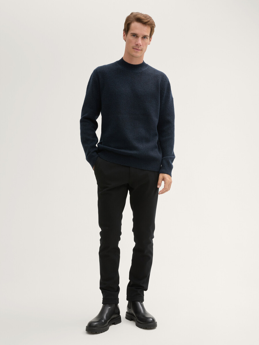 strickpullover mit stehkragen
