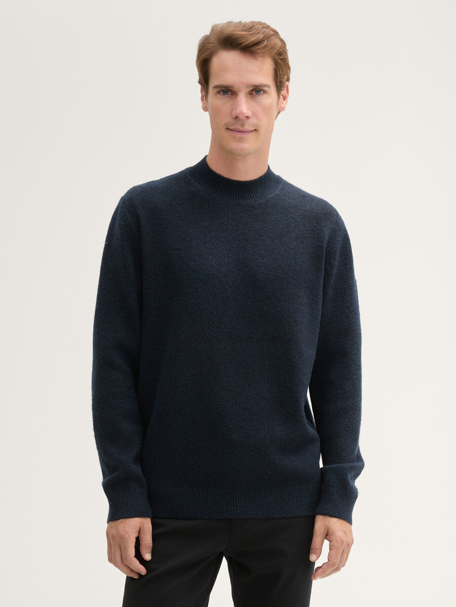 strickpullover mit stehkragen