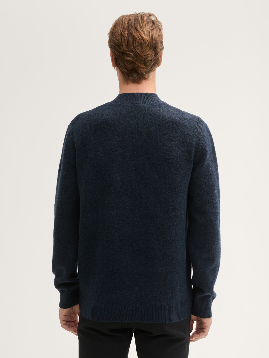 strickpullover mit stehkragen