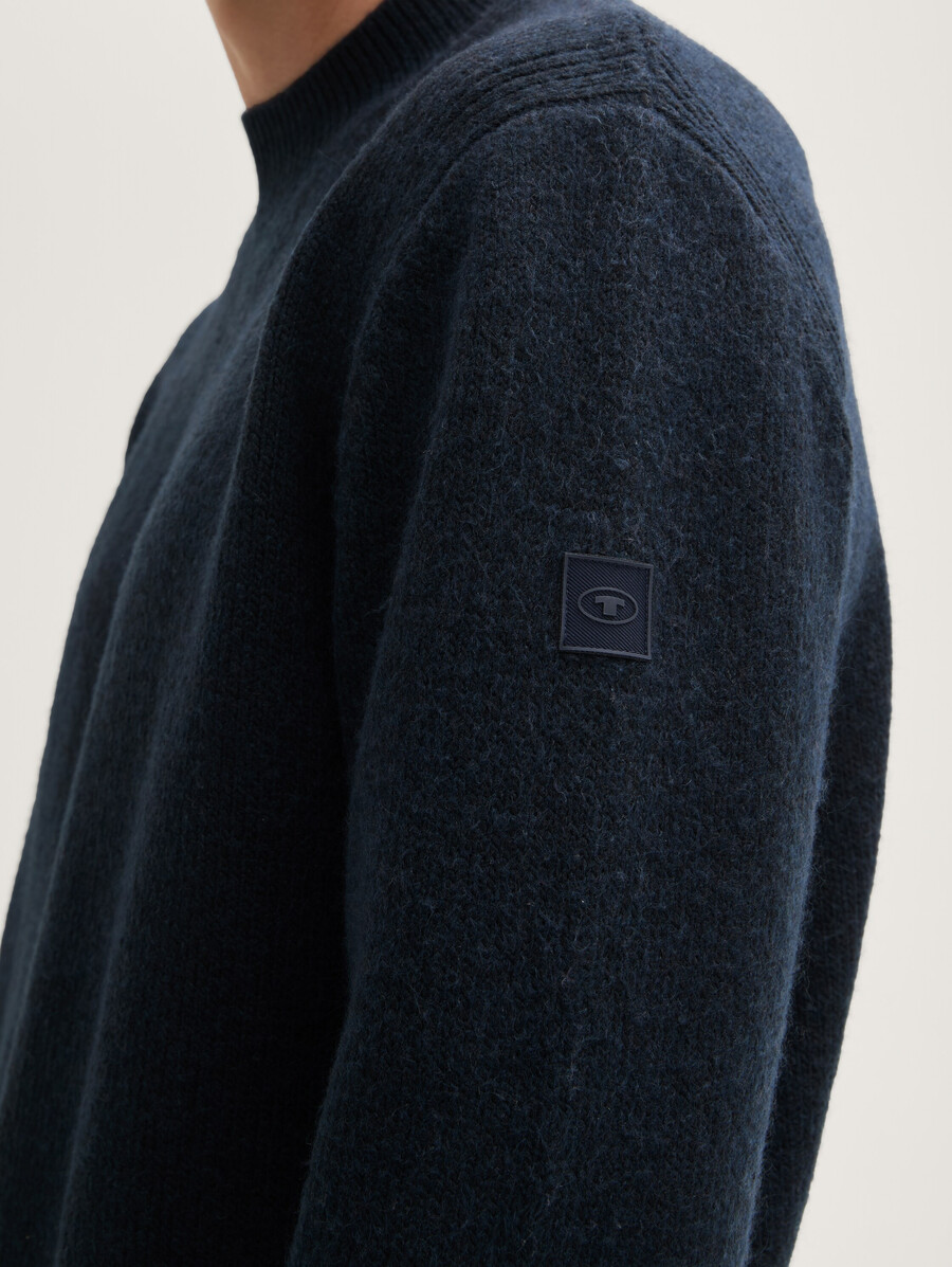 strickpullover mit stehkragen